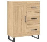 vidaXL Buffet Chêne Sonoma 69,5x34x90 cm Bois d'ingénierie Multicolore
