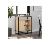 vidaXL Buffet Chêne Sonoma – 69x35x80 cm – Bois d'ingénierie