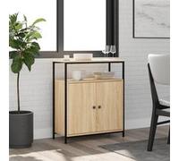 vidaXL Buffet Chêne Sonoma – Bois d'ingénierie 70x30x80 cm – Marron