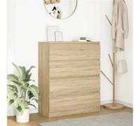 Buffet chêne sonoma 80x35x99 cm bois d ingénierie
