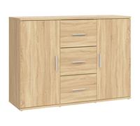 vidaXL Buffet chêne sonoma 91x29,5x65 cm bois d'ingénierie 823345