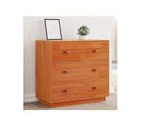 vidaXL Buffet Armoire modèle 844471 Bois massif de pin 80x40x75 cm Gris