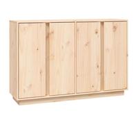 Buffet CLOUD, commode meuble de rangement 120x35x80 cm Bois massif de pin J1898
