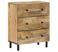 Buffet CLOUD, commode meuble de rangement 60x33x75 cm bois massif de manguier J2308