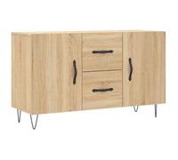 Buffet CLOUD, commode meuble de rangement chêne sonoma 100x36x60 cm bois d'ingénierie J1361