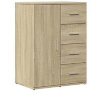 Buffet CLOUD, commode meuble de rangement chêne sonoma 59x39x80 cm bois d'ingénierie J1414