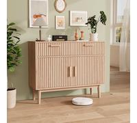 Buffet Commode avec 2 Portes et 2 tiroirs de 100 cm, Buffet Salle a Manger, Meuble de Rangement, Buffets pour entrée, Salon, Cuisine, Bureau (100 L x 35 l x 80 H)