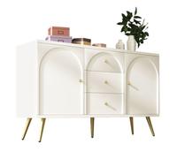 Buffet Commode - DRIPEX - 140 x 40 x 84 cm - 2 portes - 3 tiroirs - Étagère réglable