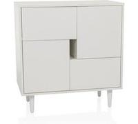 Buffet / commode LYKKJA 76 x 39,5 x 76 cm 2 tiroirs 2 portes blanc hjh LIVING Blanc G