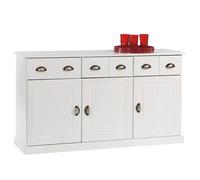 Buffet commode vaisselier 3 portes 3 tiroirs pin massif