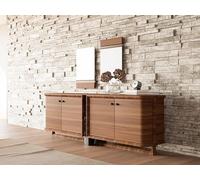 Buffet complet de luxe avec 2x miroirs Design Armoire en bois Salle à manger Meubles