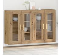 vidaXL Armoires Murales 2 pcs Chêne Artisan 69,5x34x90 cm Bois d'ingénierie