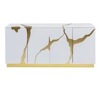 Buffet Cracked blanc et doré Kare Design