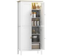 Buffet cuisine - HOMCOM - LED réglable et détecteur de mouvement - étagères réglables - MDF - 80 x 40 x 176,5 cm - blanc