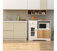 Buffet de cuisine 83x40x80cm - XUANYU - Meuble de cuisine avec 3 Portes 1 tiroir - Pour Cuisine, Salle à Manger, Salon, entrée