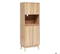 5five Buffet de cuisine Abana – bois clair, 1 niche et 4 portes, 60 x 40 x 175 cm
