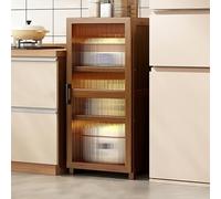 Buffet De Cuisine Meuble Portes, Colonne Rangement Cuisine Étroite, Étagères De Salle De Bain, Armoire De Cuisine, Gain De Place, Plusieurs Options De Taille(100*31*30cm/39.4*12.2*11.8in)