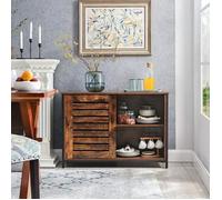 Buffet de Cuisine - VASAGLE - LSC081B01 - Cadre en Acier - Style Industriel - Marron Rustique et Noir