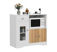 Buffet de Cuisine - XUANYU - Buffet de cuisine bois avec Portes et 1 Tiroir + 3 Portes, Pour Salon,Cuisine - 80x40x83cm