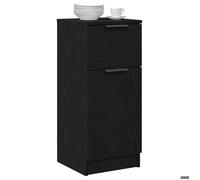 Buffet de Rangement CLARENCE® - Montage simple - Buffet bahut/Armoire de Cuisine - avec tiroir Chêne noir 30 x 30 x 70 cm - bois d'i
