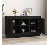 Buffet de Rangement CLARENCE® - Montage simple - Buffet bahut/Armoire de Cuisine - Noir 102x35x60 cm - bois d'ingénierie B564863