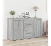 Buffet de rangement - vidaXL - Gris Sonoma - 2 portes - 3 tiroirs - Design moderne