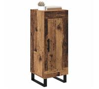 Buffet de rangement - vidaXL - Vaisselier Meuble Rangement - Bois ancien - Bois d'ingénierie et fer - 34,5 x 34 x 90 cm - 1 porte| 9