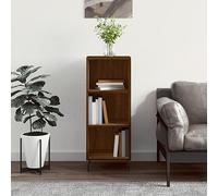 Buffet de Salle à Manger en Chêne Marron 90 cm, Meuble de Rangement Élégant avec 2 Portes et 3 Tiroirs, Buffet TV Moderne pour Salon et Séjour, Bois d'Ingénierie Durable 34.5x32.5x90 cm