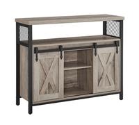 Buffet de salle a manger placard de cuisine meuble de rangement armoire portes de grange coulissantes etagere reglable s