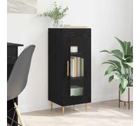 Buffet de Salon Moderne en Bois d'Ingénierie avec Portes Affleurantes et Poignées Dorées | Meuble de Rangement Élégant pour Séjour Contemporain | Design