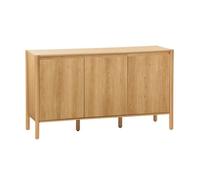 sweeek - Buffet décor Bois 3 Portes Naturel - 140 x 42 x 78.5 cm - Harmony
