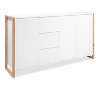 Buffet DENVER Chene artisan 3 portes 3 tiroirs 160 40 88 cm