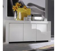 Buffet design 3 portes laqué blanc 160cm APHODITE