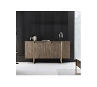 Buffet design bois et or 160 cm - 4 portes LUXOR CONCEPT USINE Bois