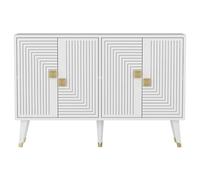 Buffet Design Karat L120cm Blanc et Or
