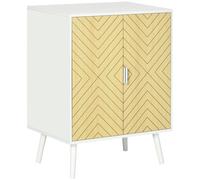 HOMCOM - Meuble de rangement - Panneau de particules - 60x40x80cm - Chêne