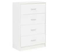 WOHNLING Buffet Design WL5.864 Blanc Buffet Brillant 60x90x30 cm Bois Moderne | Commode à tiroirs étroits Salle à Manger | Petite Armoire Tout Usage