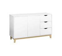 Buffet effet bois 2 portes 120cm Floki