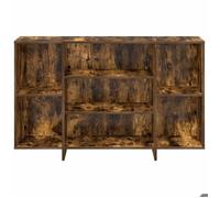 Buffet élégant - ECOHOME - bois d'ingénierie - chêne fumé - 120 x 30 x 75 cm - 4 étagères@621719