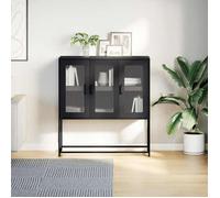 Buffet en acier laminé - vidaXL - Anthracite - 100 5x39x107 cm - Acier laminé à froid - Assemblage requis