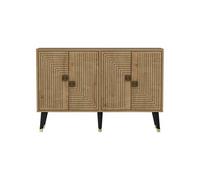 Buffet en bois "Ahart" - 120 x 30 x 80 cm - Chêne Saphir Or