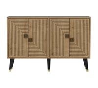 Buffet en bois "Ahart" - 120 x 30 x 80 cm - Chêne Saphir Or
