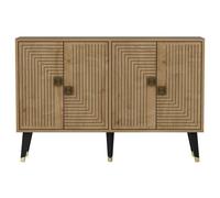 Buffet en bois "Ahart" - 120 x 30 x 80 cm - Chêne Saphir Or