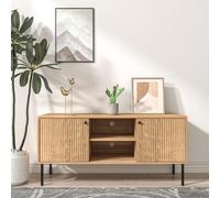 Buffet En Bois Avec 2 Portes Et 2 Niches Edge Marron