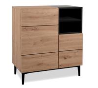 Buffet En Bois Avec Tiroirs 80x90x40cm Beige