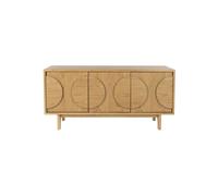 GROOVE - Buffet en bois 3 portes L 120 Marron