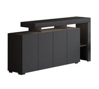 HABITAT ET JARDIN Buffet en Bois Beliz - 170 x 35 x 80 cm - Anthracite