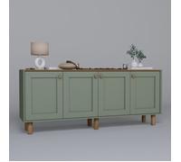 Buffet en bois "Bohem" - 180 x 40 x 75 cm - Vert