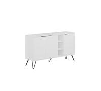 Buffet en bois "Clara" - 142 x 35 x 83 cm - Blanc