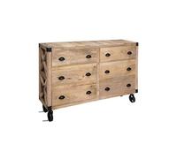 Buffet en bois de manguier coloris stable - Longueur 150 x Profondeur 40,3 x Hauteur 104,5 cm -PEGANE- stable
